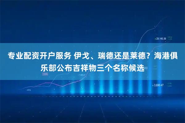 专业配资开户服务 伊戈、瑞德还是莱德？海港俱乐部公布吉祥物三个名称候选