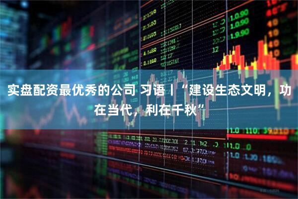实盘配资最优秀的公司 习语丨“建设生态文明，功在当代，利在千秋”
